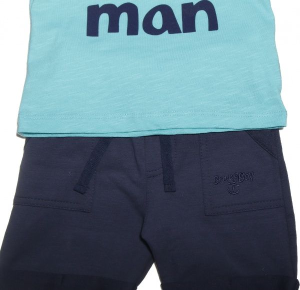 Комплект Фламинго для мальчиков синий с бирюзовым р.68 508-129 