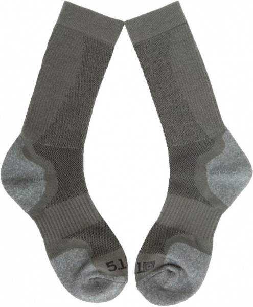 Носки 5.11 Tactical 10033 Slip Stream Crew Sock серый р.L