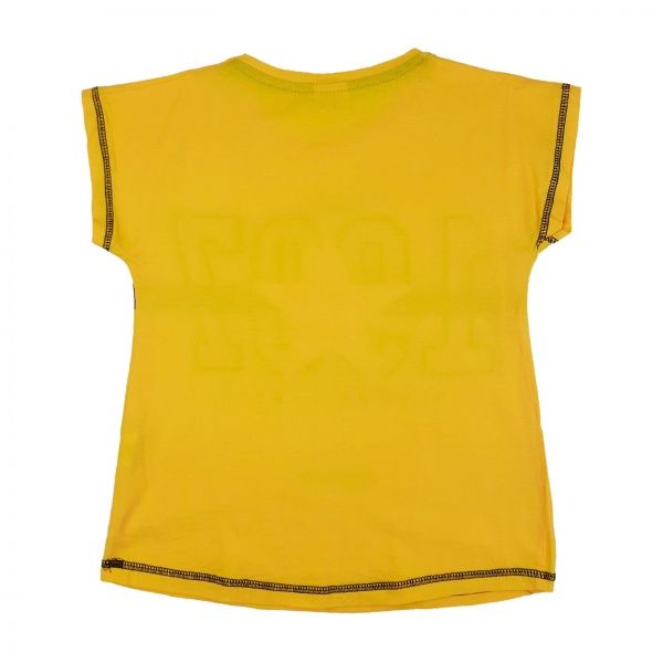 Футболка для дівчинки AKKU з зіркою р.134 жовтий 9028 