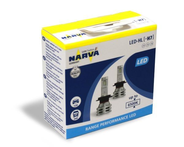 Лампа світлодіодна Narva New Range Performance H7 H7 12В 12 Вт 2 шт. 6500 K