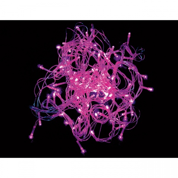 Электрогирлянда Novogod'ko нить розовая светодиодная (LED) 100 ламп 5 м 