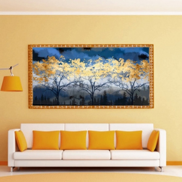 Репродукція Дерева в золоті 50x100 см Арт Фемелі 