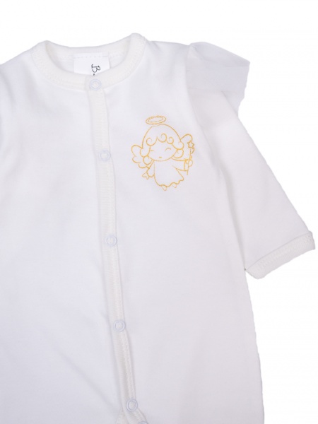 Комбинезон для девочки Bambinelli с крылышками из фатина р.62 молочный 