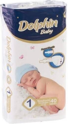 Підгузки Dolphin Newborn 2-5 кг 40 шт.