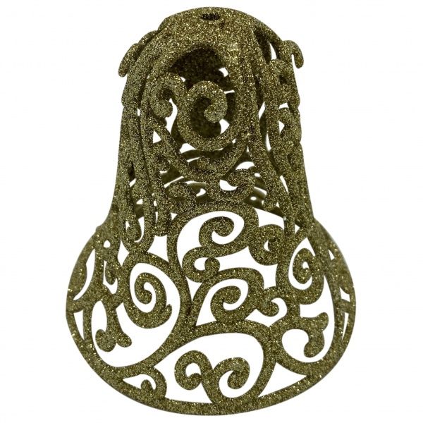 Украшение новогоднее MISLT Колокольчик ажурный DELL3d 100-3 10 см