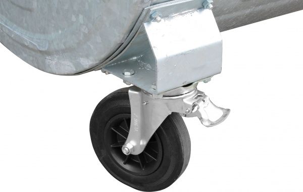 Контейнер для сміття сталевий оцинкований 1100 л