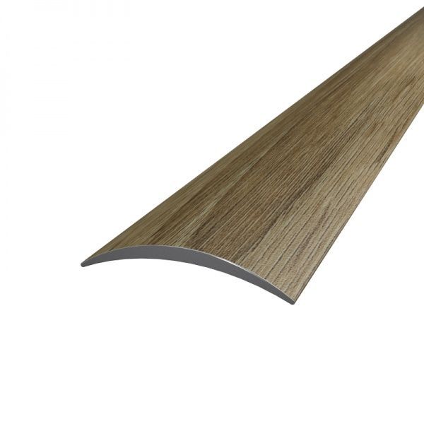 Поріжок алюмінієвий декорований АЛЮПРО з отворами 28x2710 мм дуб санома 