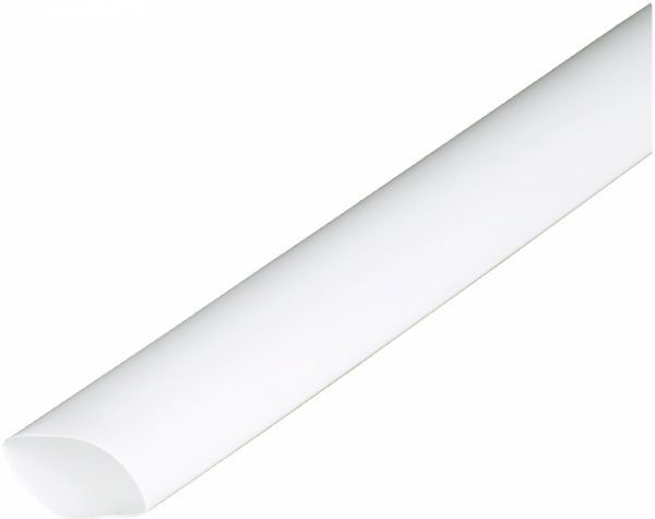 Трубка термоусадочная тонкостенная 3M 1 м белая полиолефин GTI-3000 18/6-WE