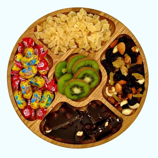 Менажниця кругла 24 см тип 4 бук 