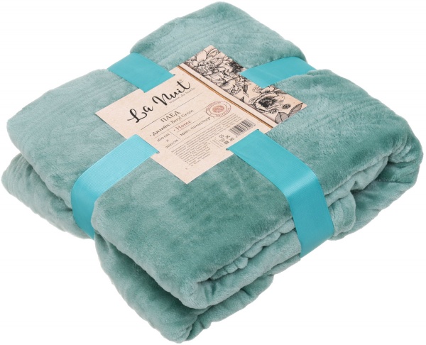 Плед Basic Beryl Green 160x200 см зеленый La Nuit 