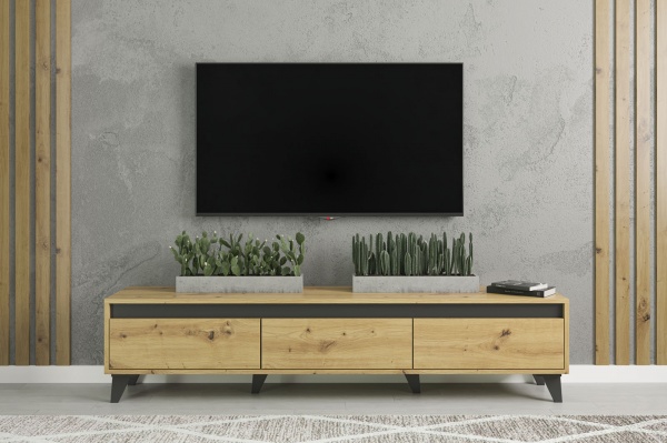 Тумба под ТВ тумба Одри дуб артизан 