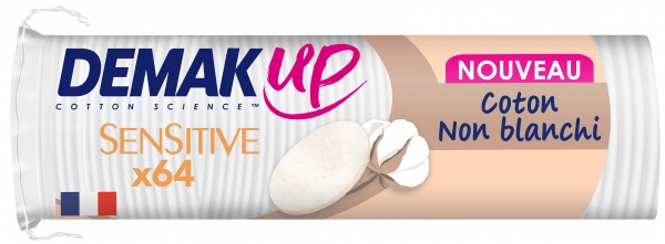 Ватні диски DEMAKUP Cotton Sensitive Round 64 шт. (м'яка)