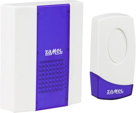 Дзвінок дверний Zamel TWIST білий із синім ST-918