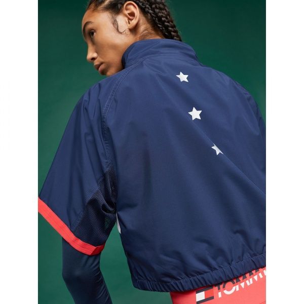 Куртка Tommy Hilfiger BLOCKED STARS 1/2 ZIP SHELL S10S100267401 S темно-синий