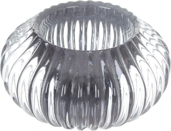 Свічник скляний 11х6 см в асортименті