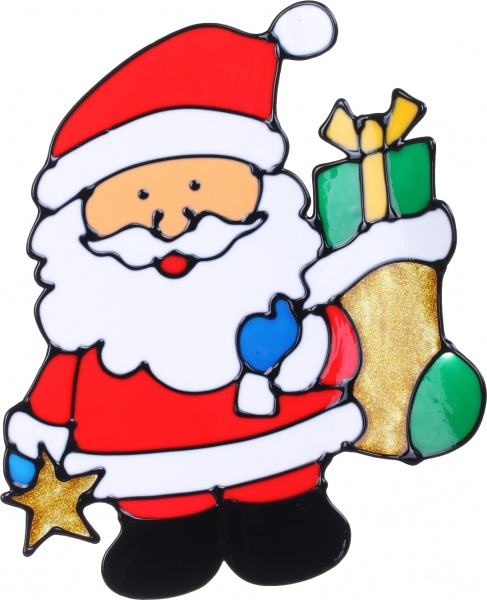 Наклейка декоративна силіконова мікс (6 дизайнів) в асортименті 23x29 см