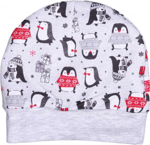 Шапка для дівчаток Baby Veres Penguins р.42 червоний