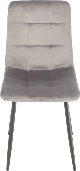 Стілець обідній GT Racer K-2001 velvet чорно-сірий/сірий