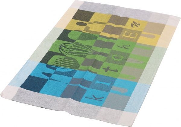 Рушник кухня 49x70 см Білоруський льон зелений 