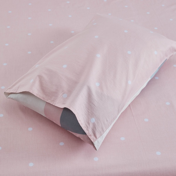 Комплект постельного белья Triangulo 2 бело-розовый La Nuit 