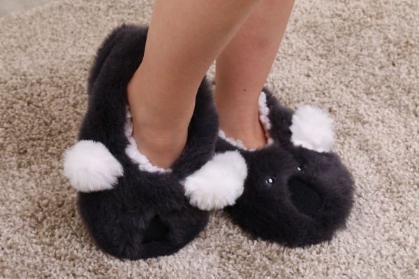 Капці дитячі унісекс Maxwin KIDS Звірята Коала р.32-34 темно-сірий 