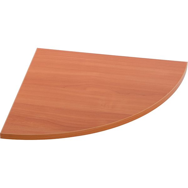 Полка угловая радиусная 400х400 мм вишня