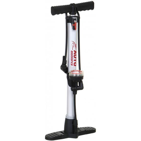 Насос одноцилиндровый ручной Auto Assistance манометр 5 Атм циліндр алюміній 38*480мм