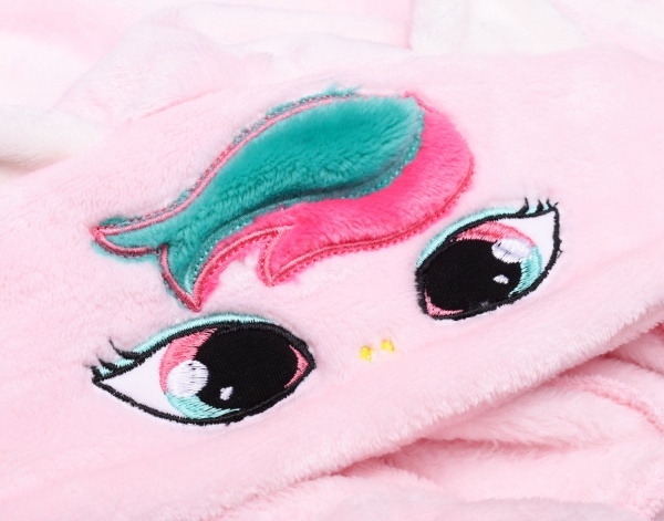 Кігурумі-піжама для дівчинки Фламінго 822-910 р.110 рожевий із молочним 