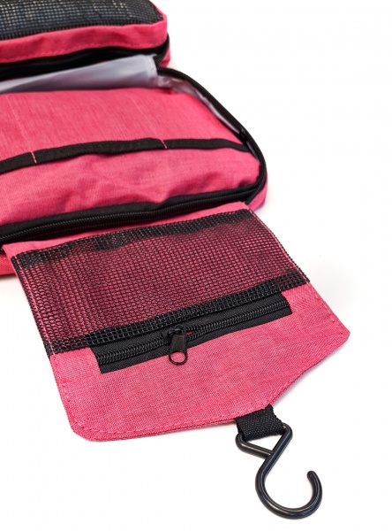 Косметичка-органайзер дорожня 24,5х18,5х10 см рожевий