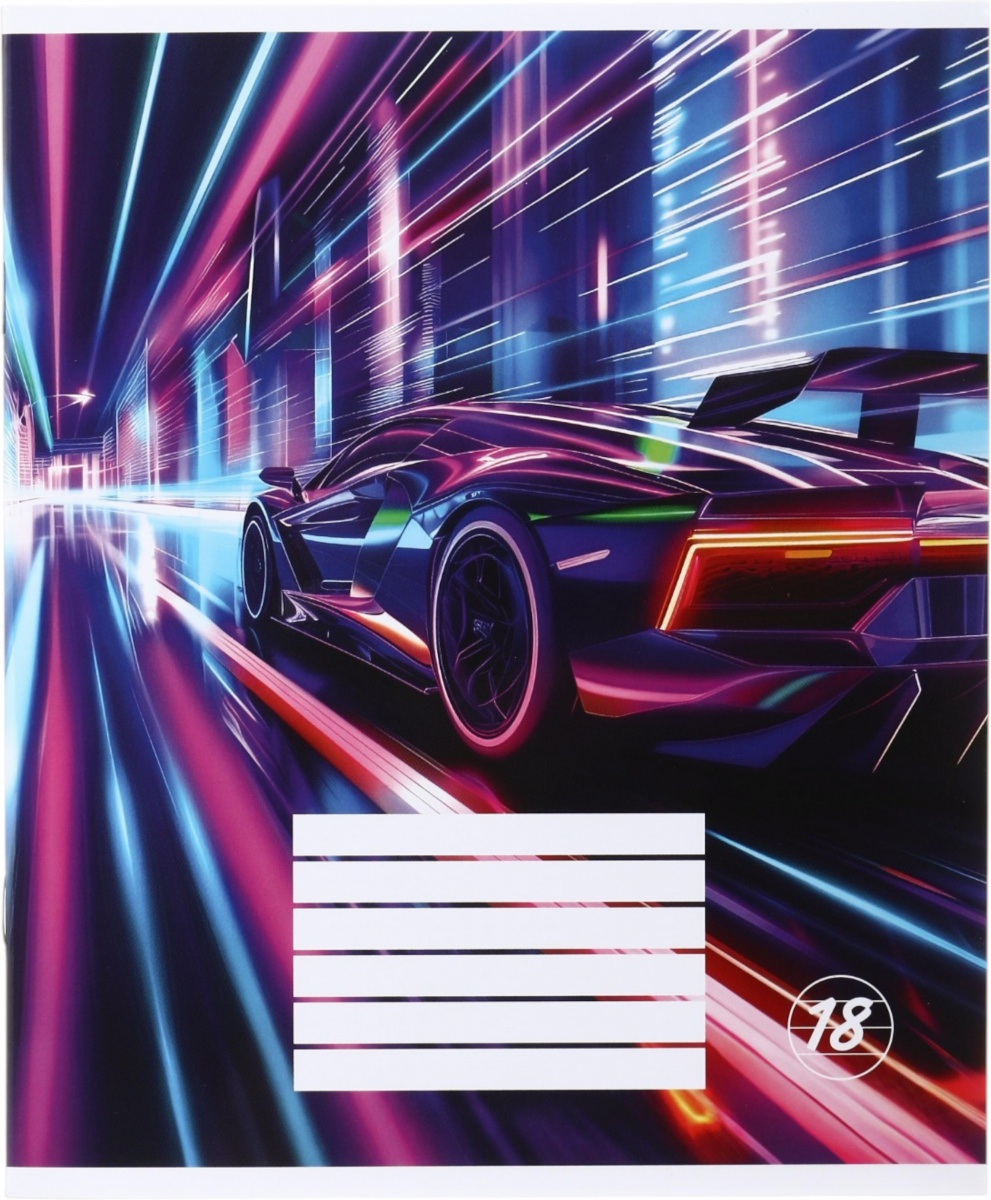 Тетрадь школьная Neon movement 18 листов в линейку Nota Bene — фото 1