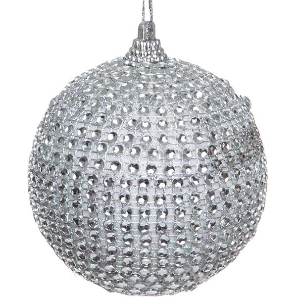 Шарик новогодний Цепочка SDA137680S 80 мм