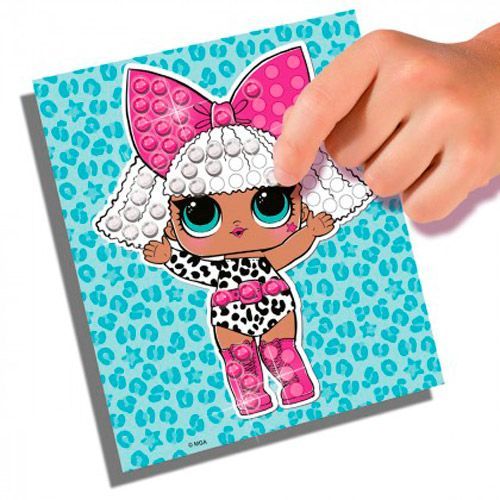 Набор SES для занятий мозаикой серии L.O.L SURPRISE! - Блестящая мозаика 14195S