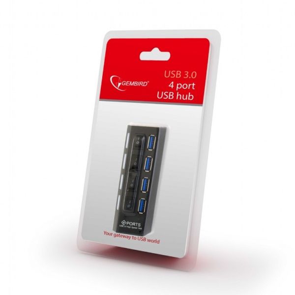 USB-хаб Gembird 4 порта USB 3.0 UHB-U3P4-22