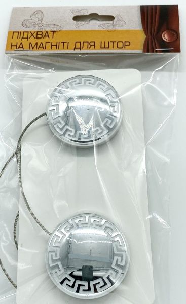 Магнит Афины d50 мм серебро глянец Н0008-2 MISLT