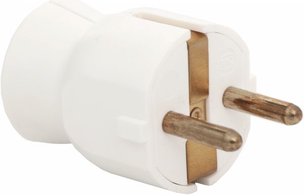 Электровилка Legrand 16 А 220 В с заземлением 220В 16А IP20 белый