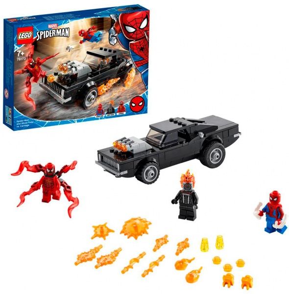 Конструктор LEGO Super Heroes Marvel Людина-Павук і Примарний Вершник проти Карнажа 76173