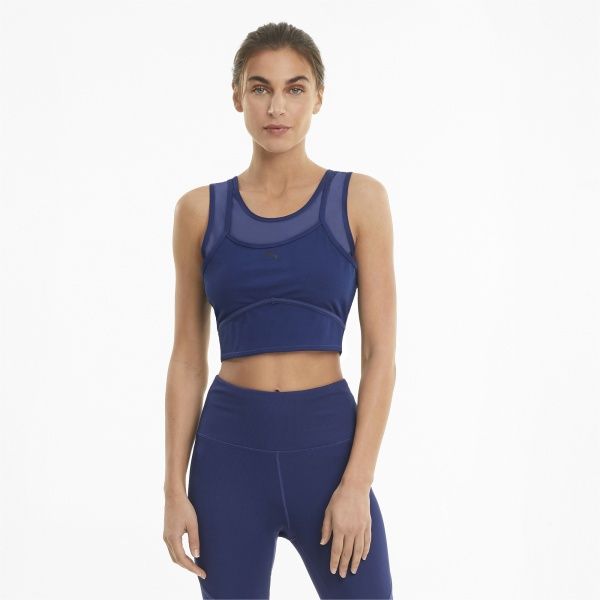 Бра Puma STUDIO LAYERED CROP TOP 52022312 S синій