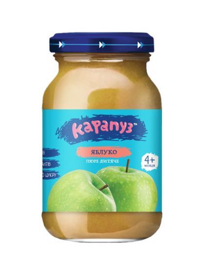 Пюре Карапуз з яблук без цукру 170 г 