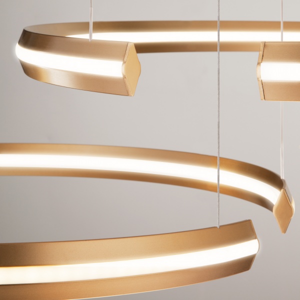 Светильник светодиодный Strotskis Gap LED пульт ДУ/Wi-Fi 160 Вт золото 90280/3 (золото) 