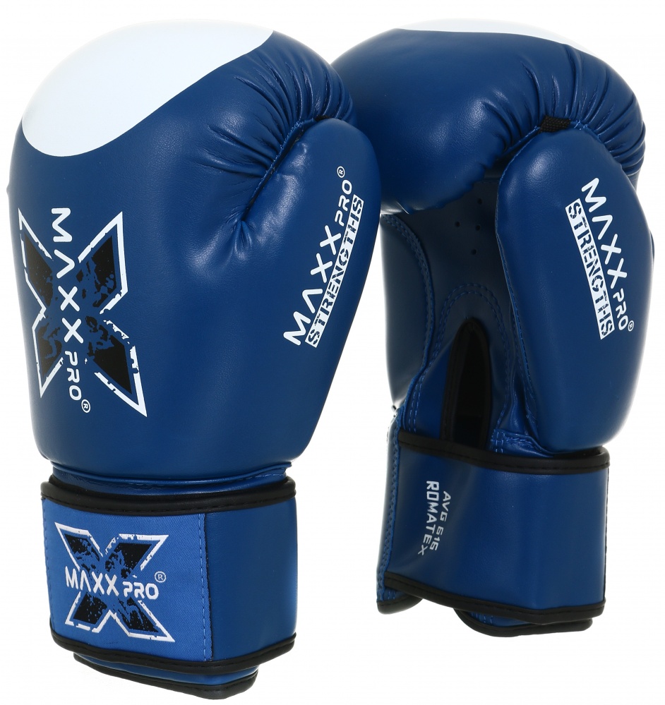 Боксерские перчатки MaxxPro AVG-616 Blue vynil-10 р. 10 10 ozoz Blue vynil-10 синий
