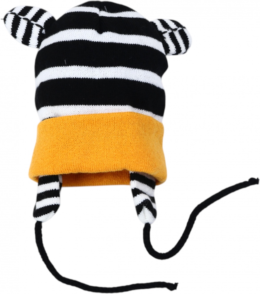 Шапка HW дитяча з мотузочками р.46-48 помаранчевий у смужку