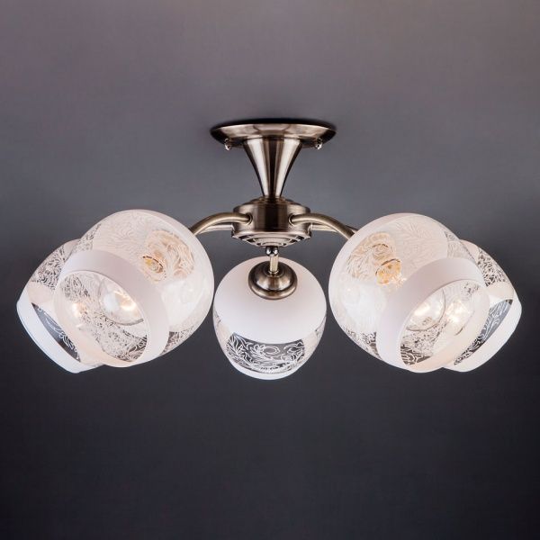 Люстра стельова Strotskis Cheryl 30118/5 5x60 Вт E27 антична бронза 