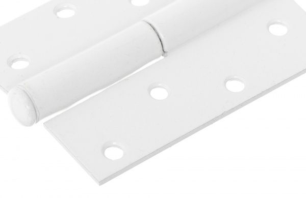 Петля накладна права 85 мм білий