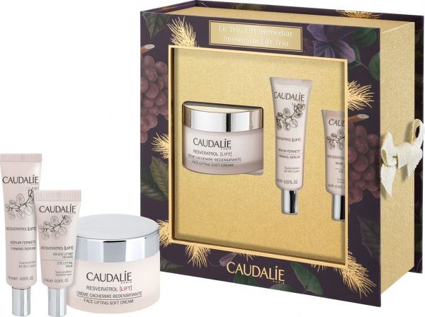 Подарочный набор для женщин Caudalie Resveratrol immediate Lift Trio Set