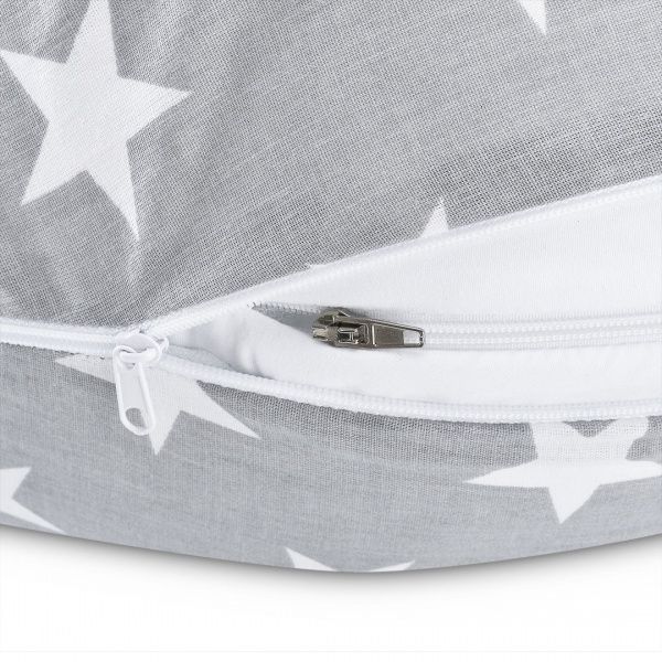 Подушка для вагітних Стандарт Зірка 35х200 см сіра IDEIA