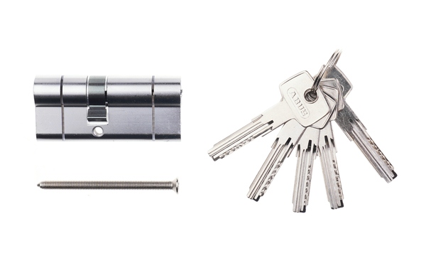 Цилиндр Abus D6PS 55x55 ключ-ключ 110 мм матовый никель
