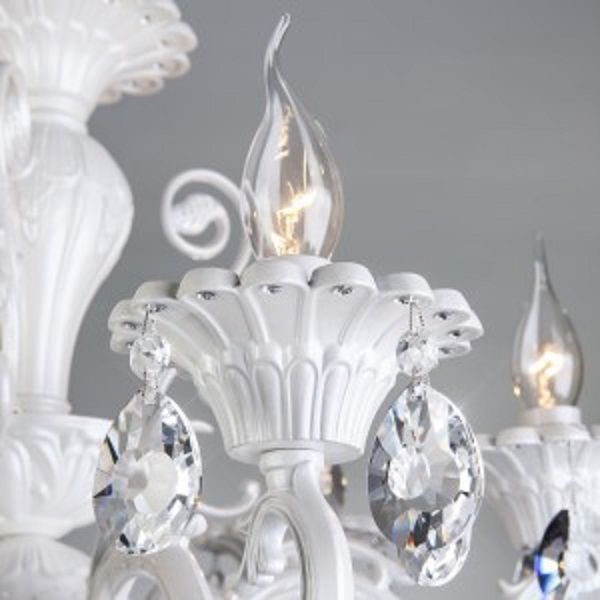 Люстра підвісна Strotskis Tivoli 6x60 Вт E14 білий 294/6 