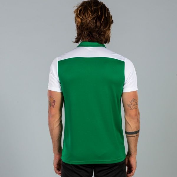 Поло Joma POLO SHIRT HOBBY II GREEN-WHITE S/S 101371.452 4XS зелений