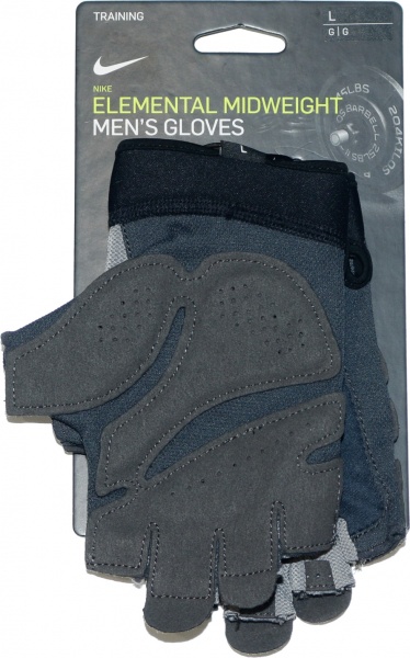 Рукавички для фітнесу Nike NIKE M ELEMENTAL FG PARTICLE р. S сірий 