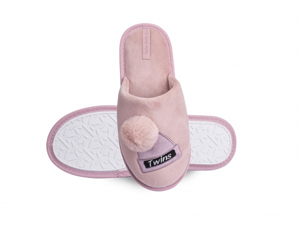 Тапки домашние Twins Solo 4 CAP с помпоном р.36/37 персиковый 